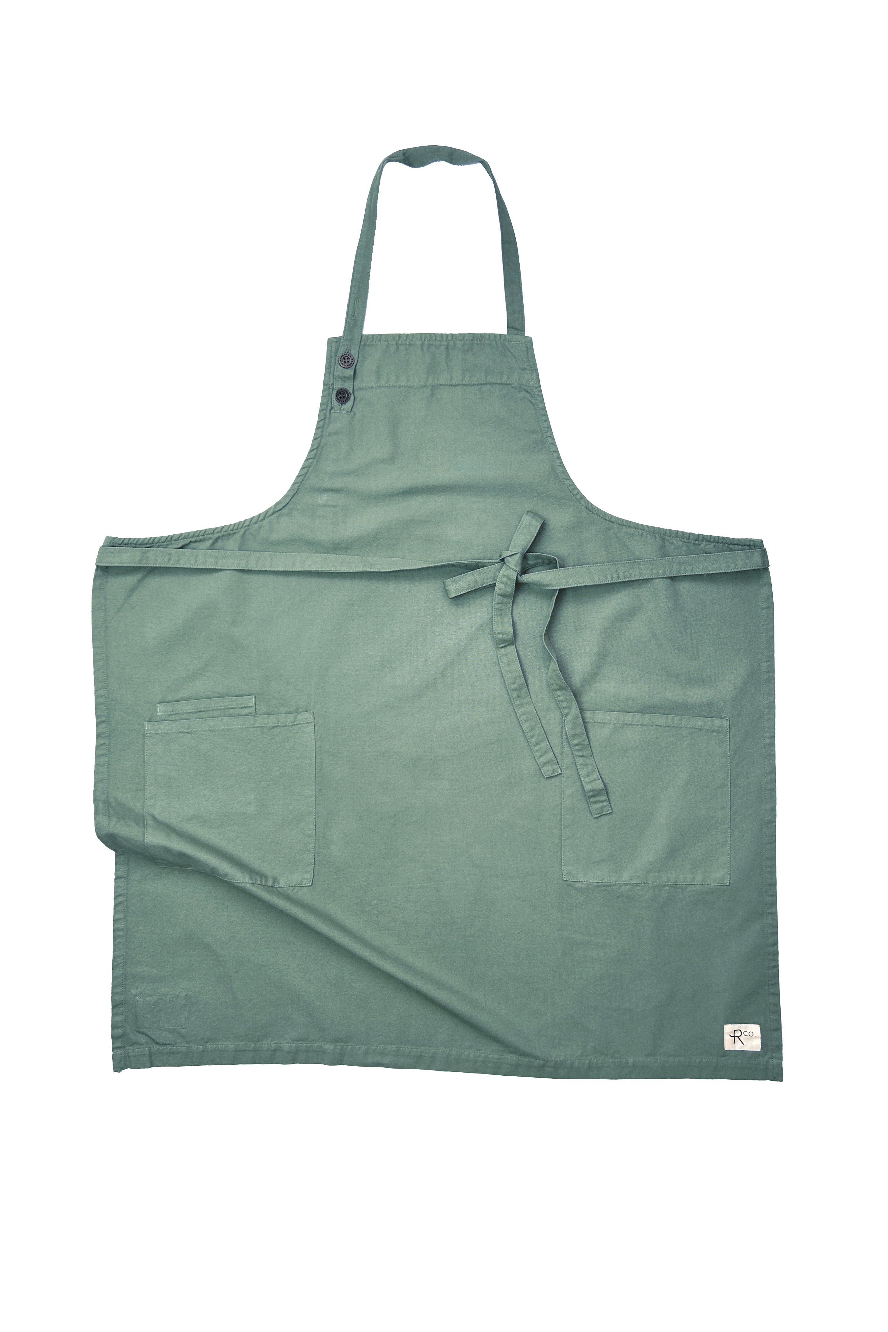 Lyon Bib Apron ⏤ Granite Green