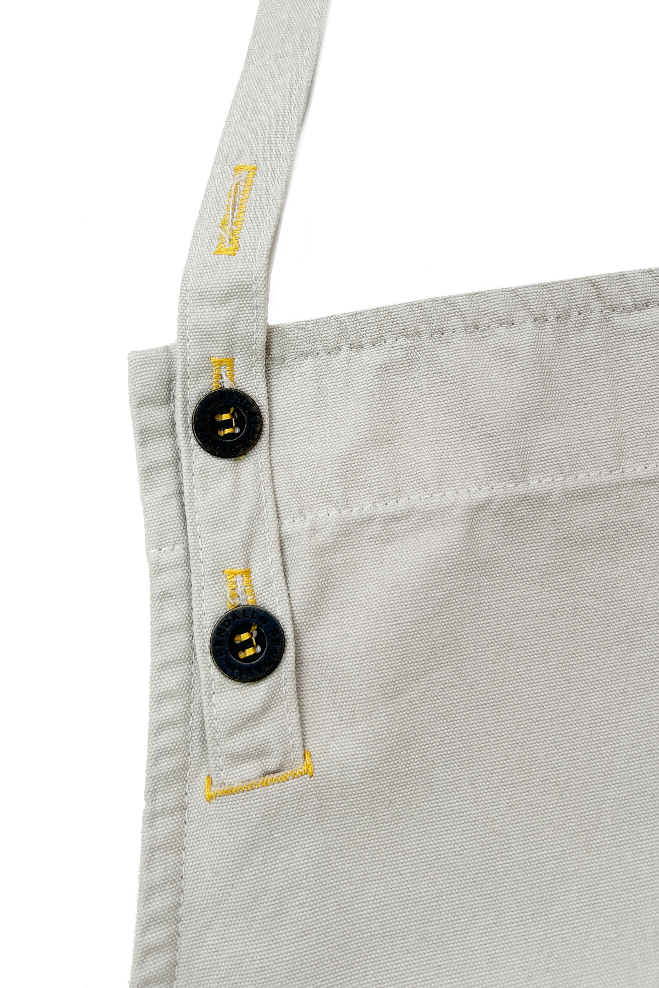 Albi Bib Apron ⏤ Slate & Yellow