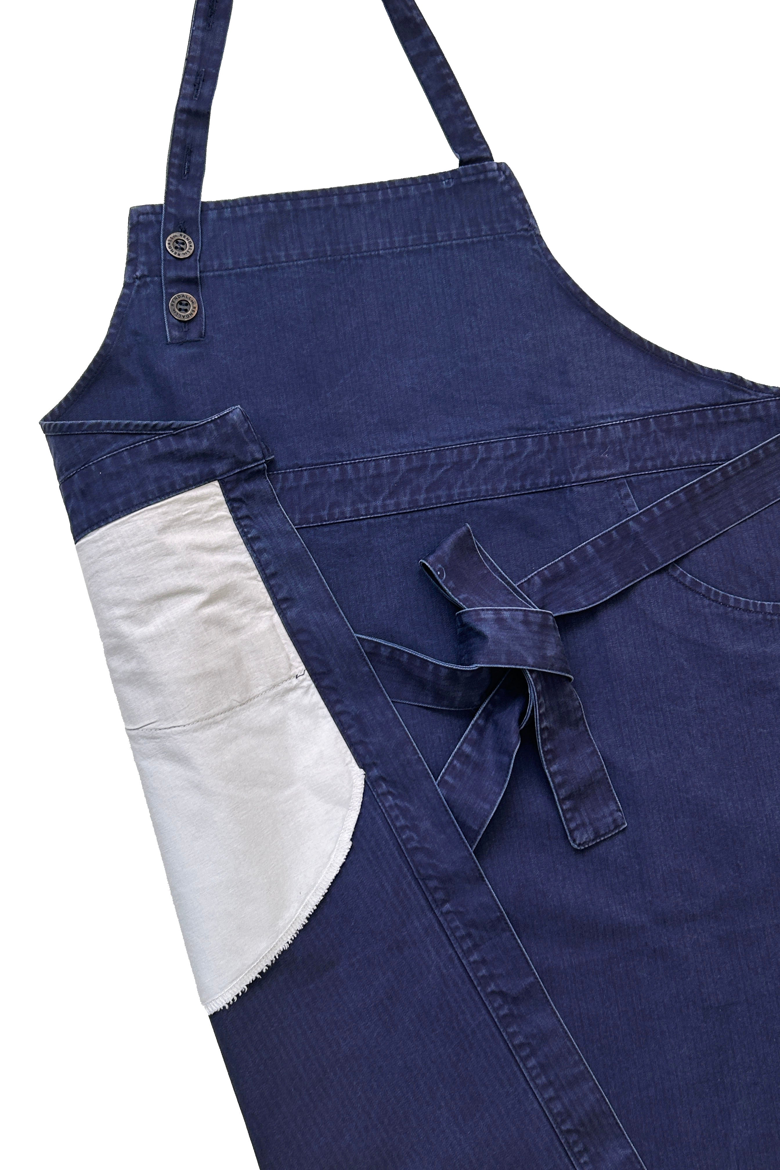 Living Room Bib Apron ⏤ Indigo Blue