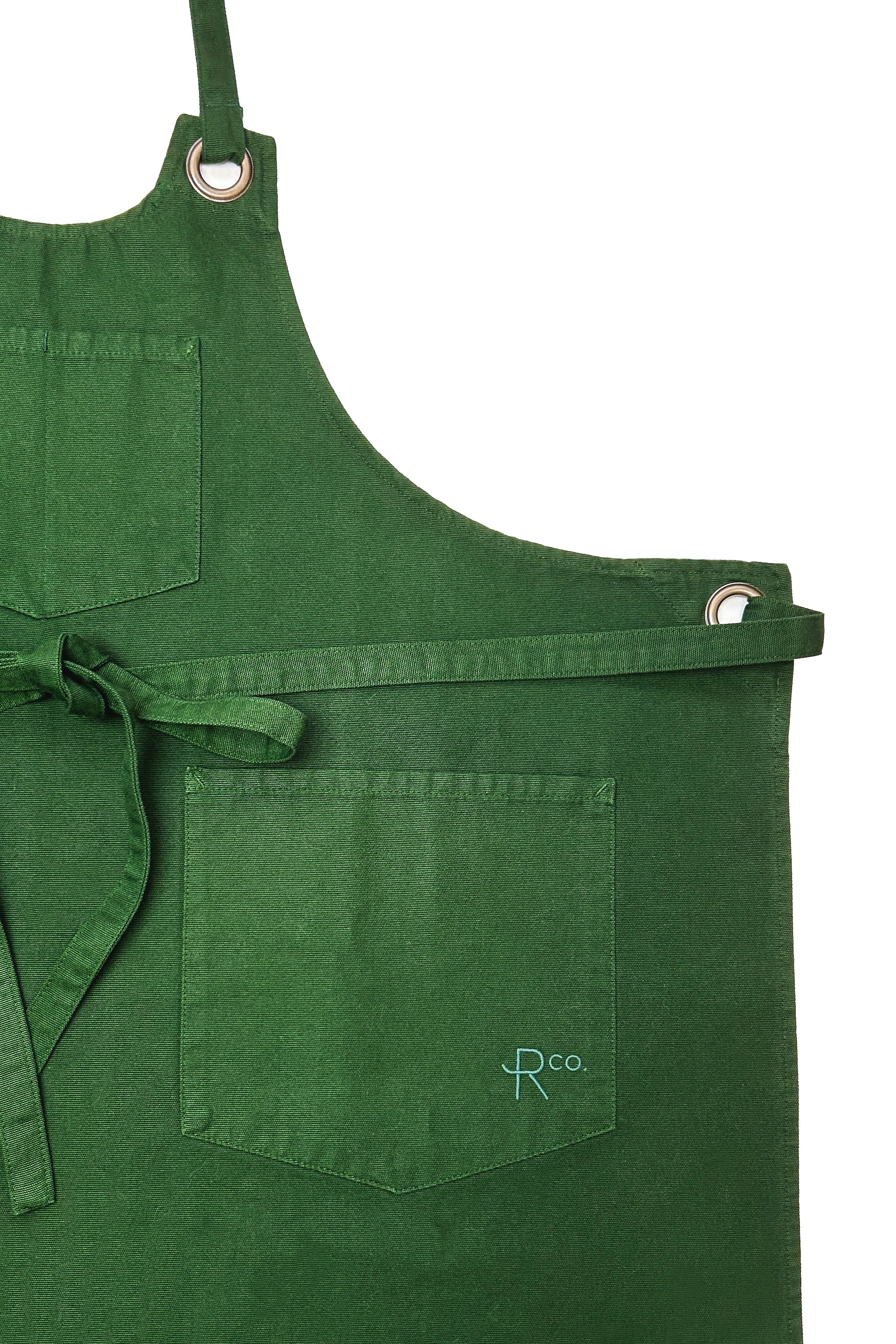 Psyche Organic Bib Apron ⏤ Ponderosa Green