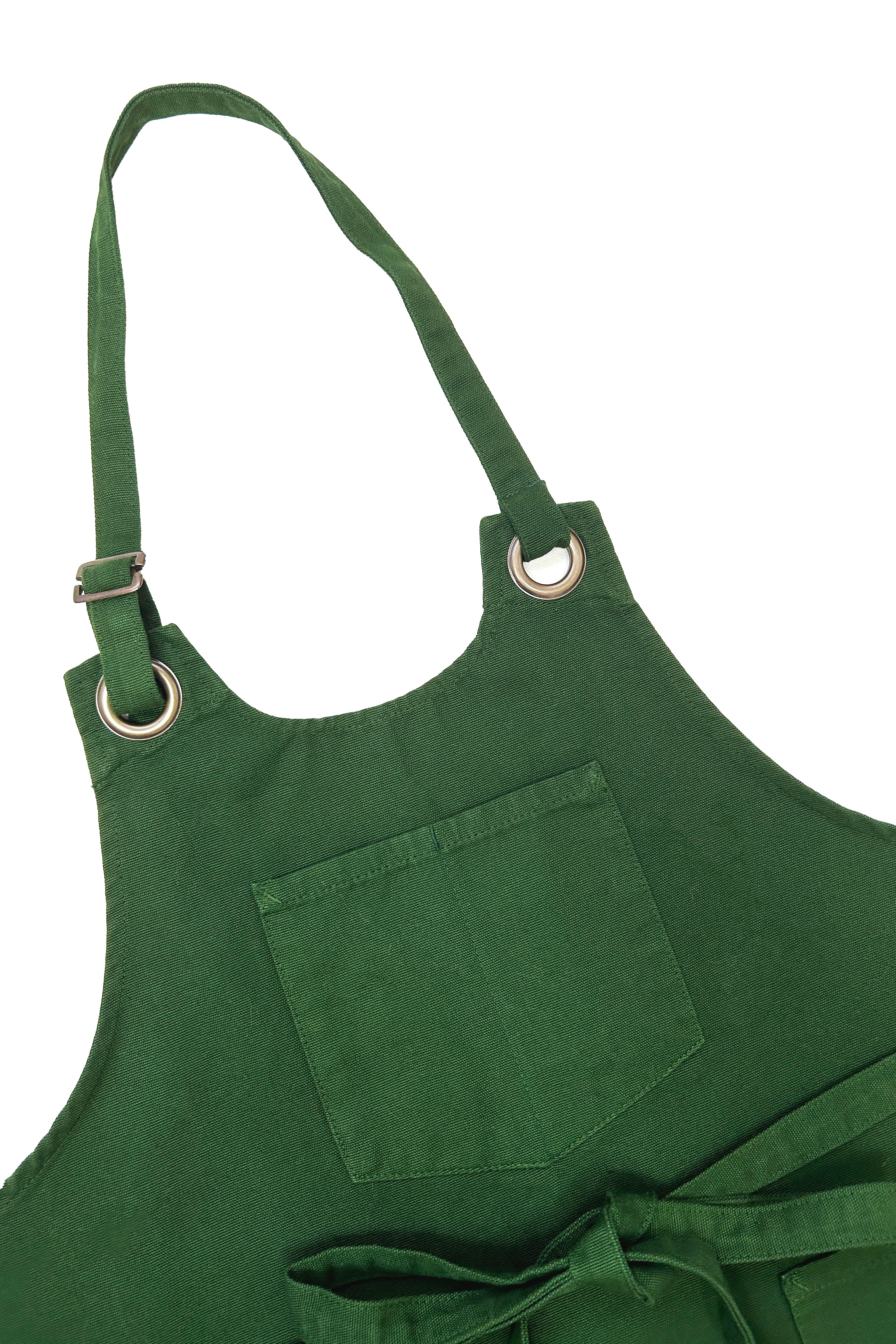 Psyche Organic Bib Apron ⏤ Ponderosa Green