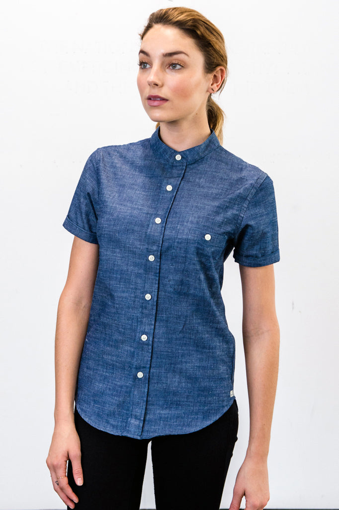Line Shirt — Indigo Chambray