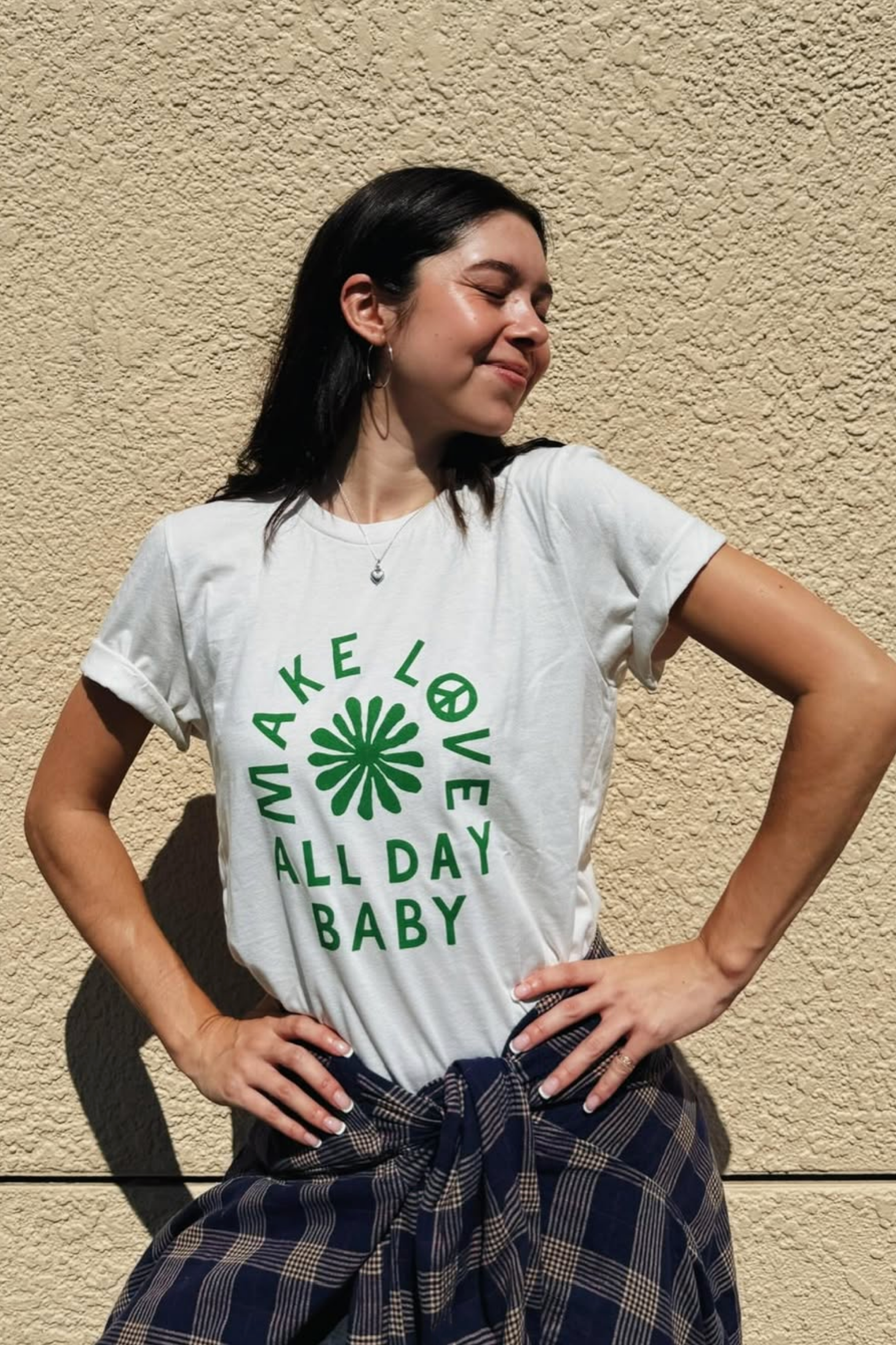 All Day Baby T-shirt ⏤ Vintage White