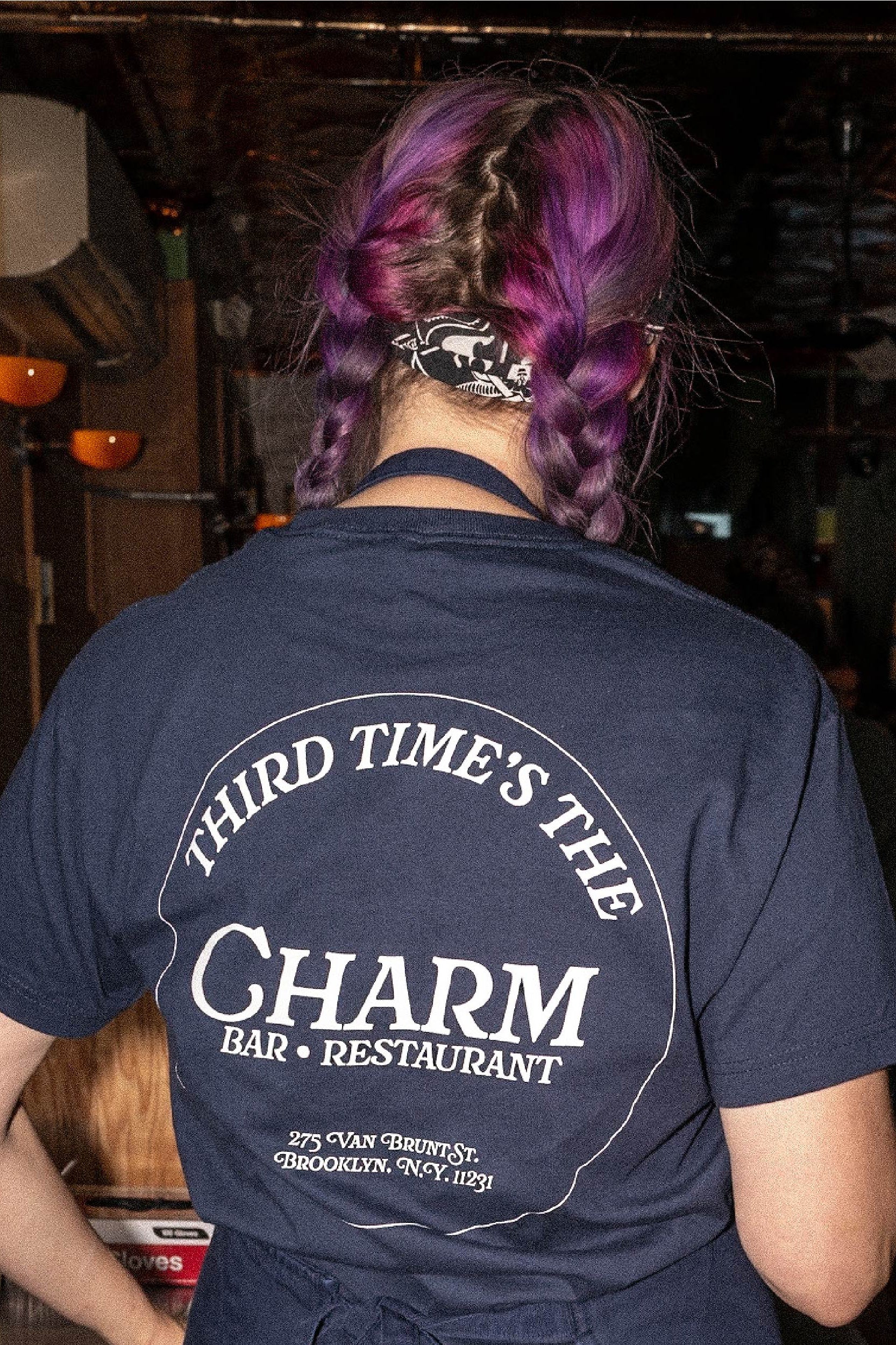 Third Times the Charm — Natural & Navy